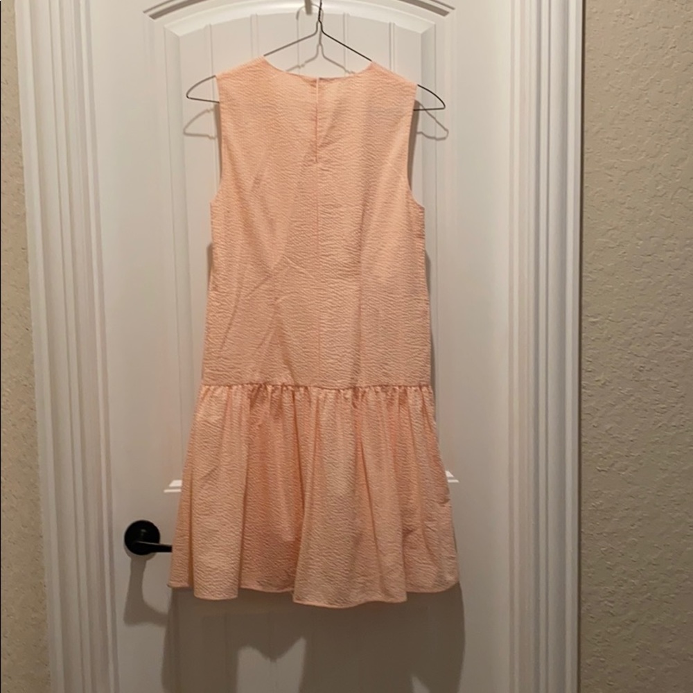 Orang and white striped dress - Picture 2 of 2